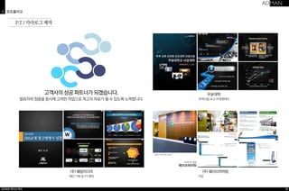 3 포트폴리오 
P.T / 카다로그 제작 
발표자와 청중을 동시에 고려한 작업으로 최고의 자료가 될 수 있도록 노력합니다. 
ADMAN 회사소개서 
39 
우송대학 
주력사업 보고 프레젠테이 
(주) 웨이브히어링 
기업 
고객사의 성공 파트너가 되겠습니다. 
(주) 웨일미디어 
제안 기획 및 PT 제작 
 