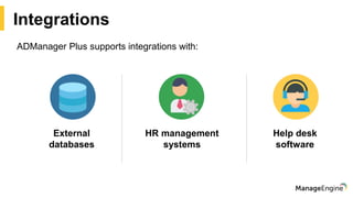 ADManager Plus Active Directory Management & Reporting | PDF