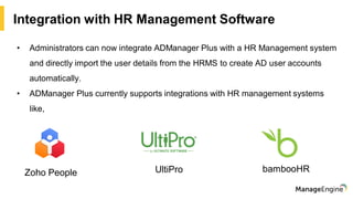 ADManager Plus Active Directory Management & Reporting | PDF