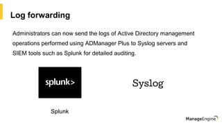 ADManager Plus Active Directory Management & Reporting | PDF