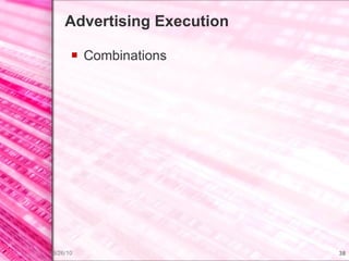Advertising Execution Combinations 