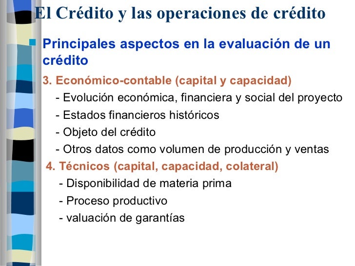 Las Operaciones De Credito - prestamos faciles en nicaragua