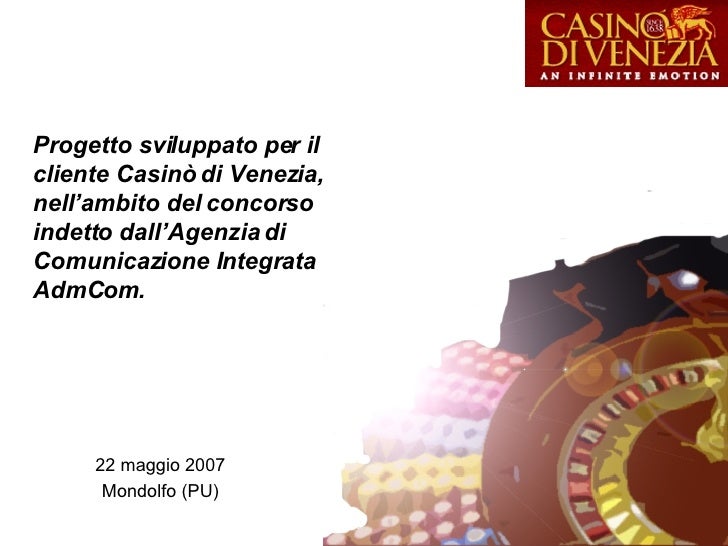 Progetto sviluppato per il cliente Casinò di Venezia, nell’ambito del concorso indetto dall’Agenzia di Comunicazione Integ...