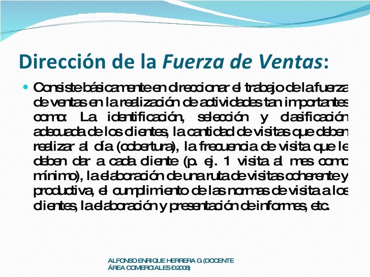 Adm De Fuerza De Ventas