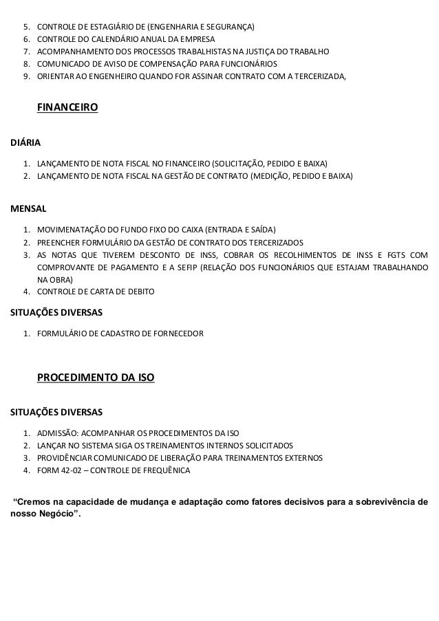 Adm de pessoal de obra