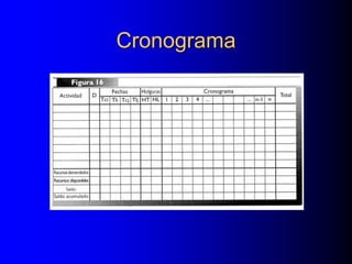 Cronograma
 
