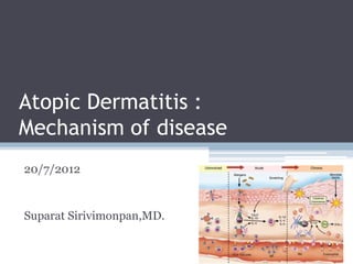 Atopic Dermatitis :
Mechanism of disease
20/7/2012


Suparat Sirivimonpan,MD.
 