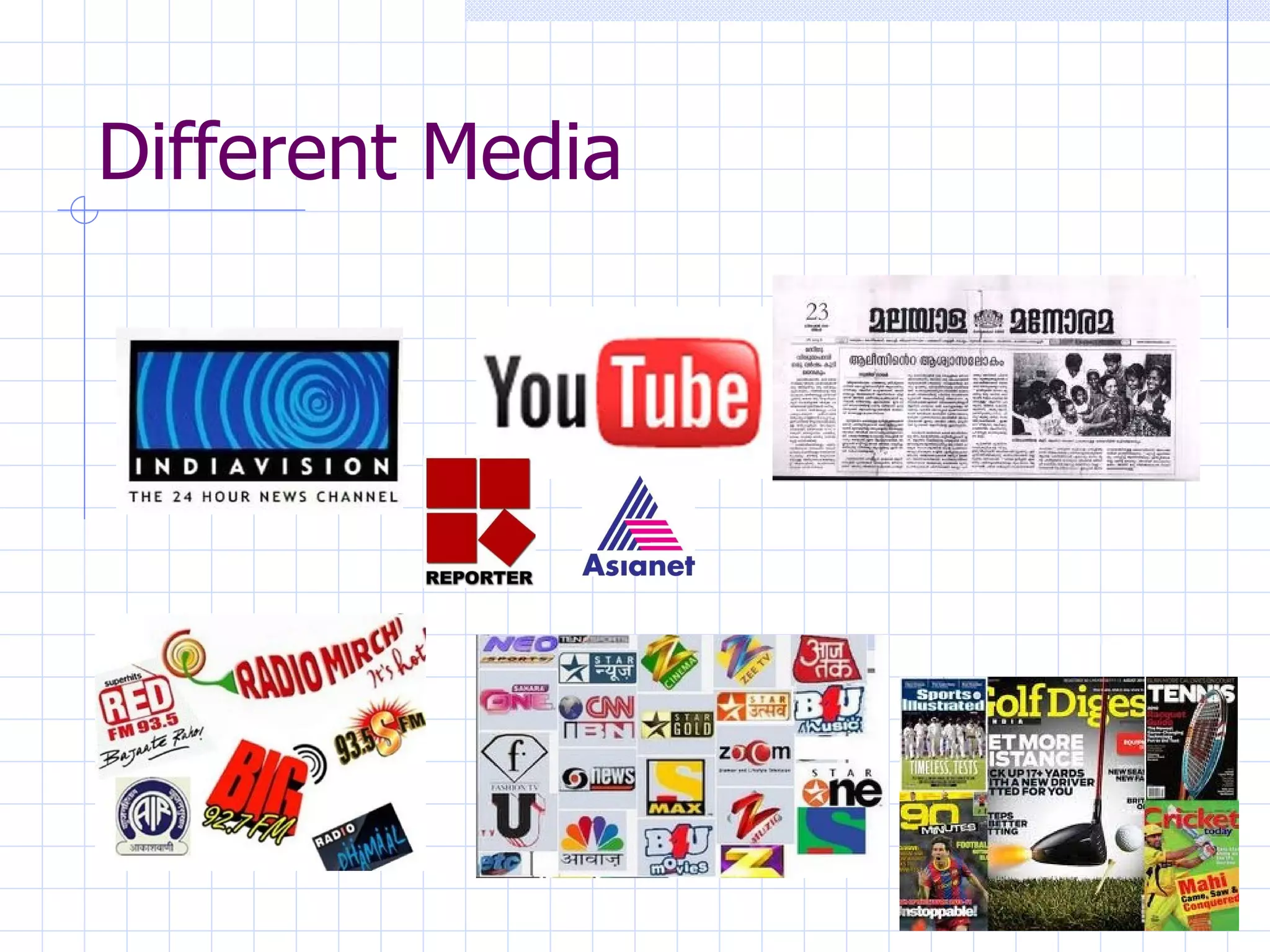 Different Media
 