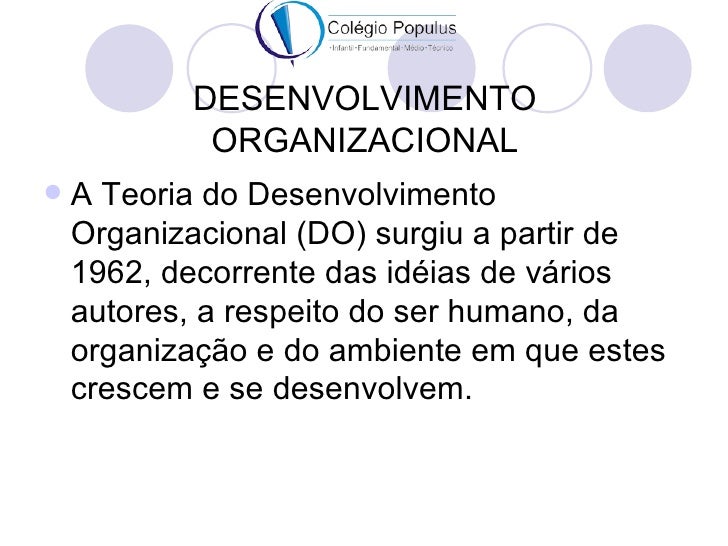 Revisao desenvolvimento organizacional
