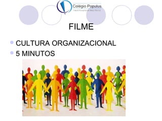 FILME 
CULTURA ORGANIZACIONAL 
5 MINUTOS 
 