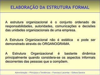 Administração de empresas estrutura organizacional. | PPT