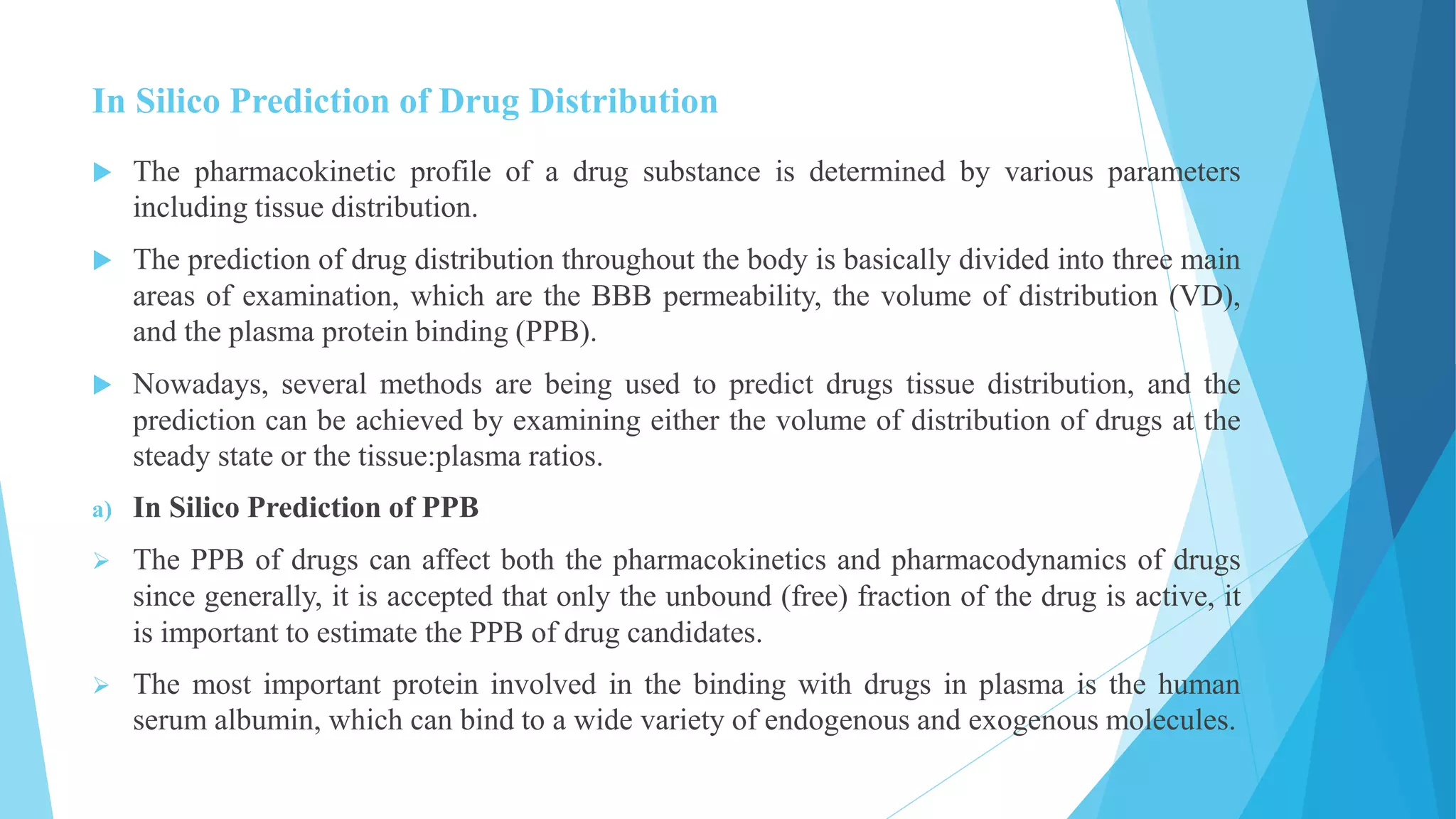 In Silico methods for ADMET prediction of new molecules | PPTX