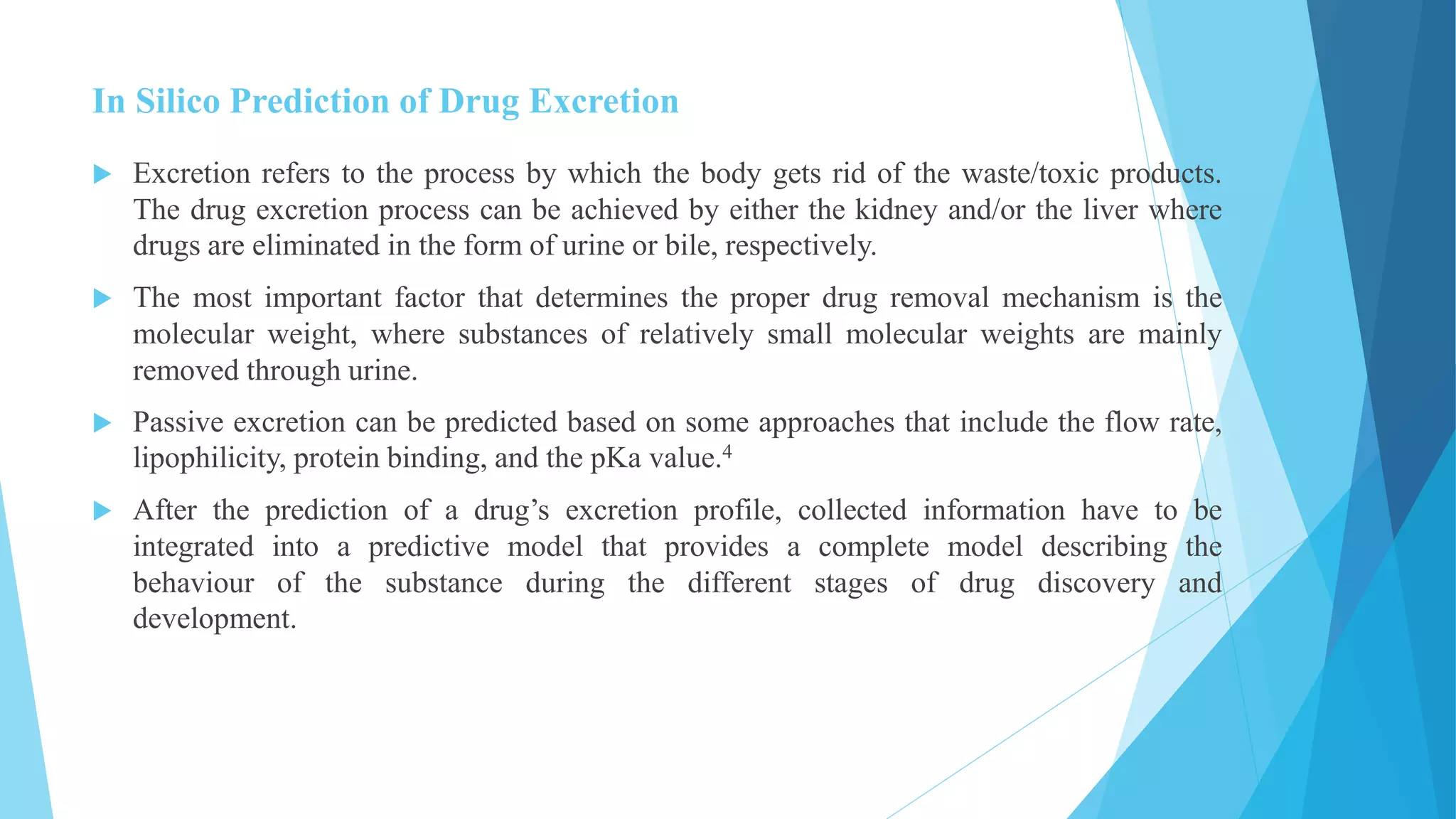 In Silico methods for ADMET prediction of new molecules | PPTX