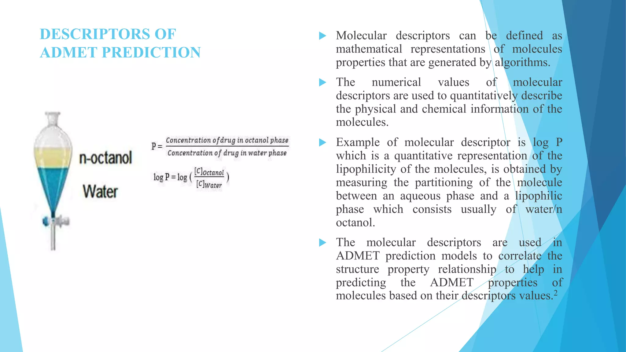 In Silico methods for ADMET prediction of new molecules | PPTX