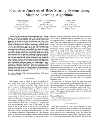 Predictive Analysis of Bike Sharing System Using Machine Learning ...