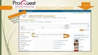 11

Abi/Inform Complete

cuenta

 