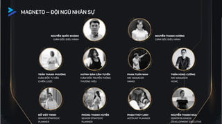 61
MAGNETO – ĐỘI NGŨ NHÂN SỰ
 