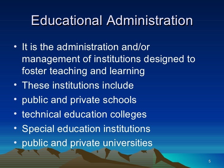 research on educational administration