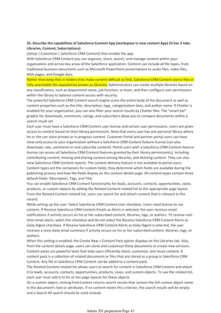 Salesforce Notes.pdf Salesforce Admin 201-certification Notes | PDF