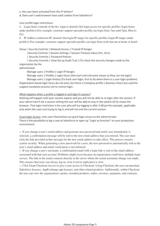 Salesforce Admin Notes.pdf Salesforce Admin 201-certification Notes | PDF