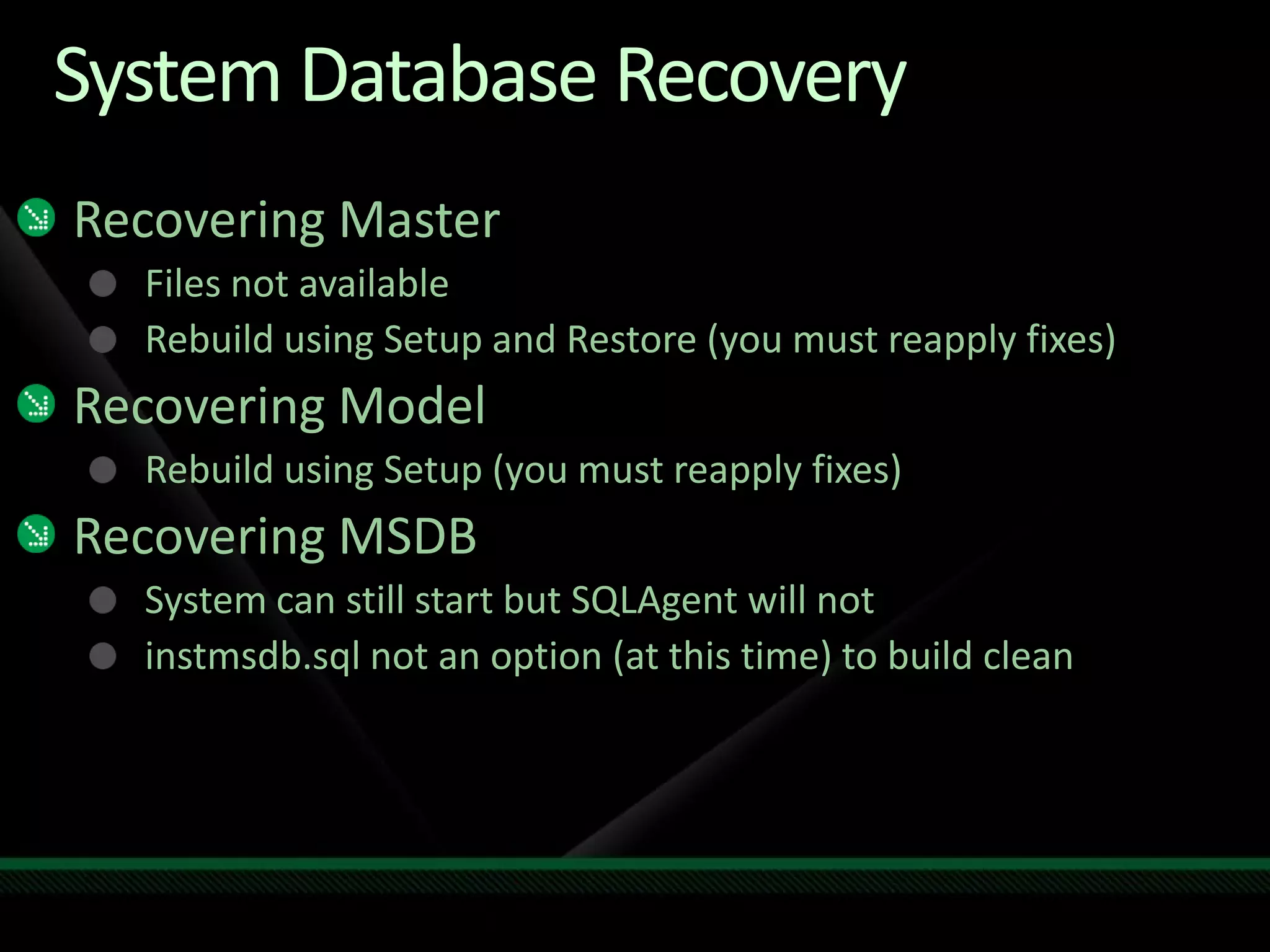 Admin Advanced Data Recovery And Troubleshooting With Sql Server 2008
