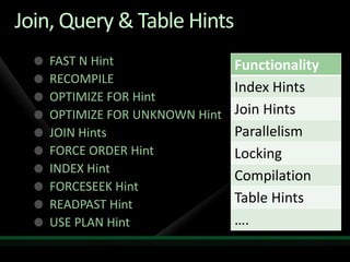 Admin Guiding Query Plans | PPT