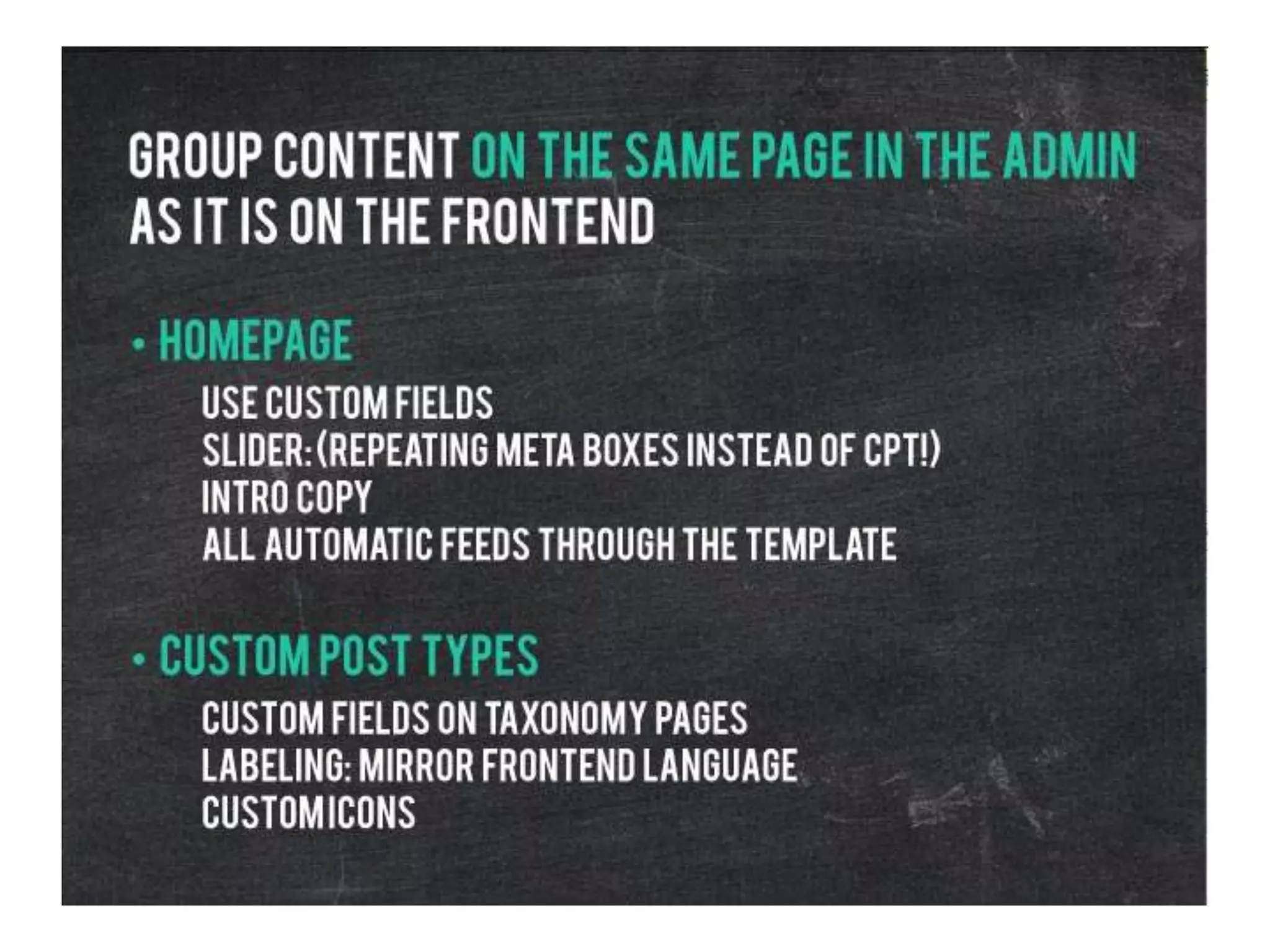 The Administrative Backend - Designing an Experience for the OTHER Users!