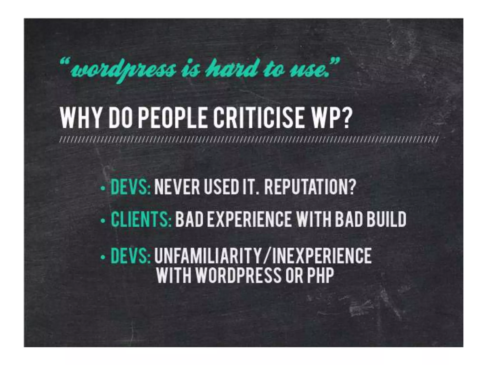 The Administrative Backend - Designing an Experience for the OTHER Users!