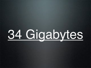 34 Gigabytes
 