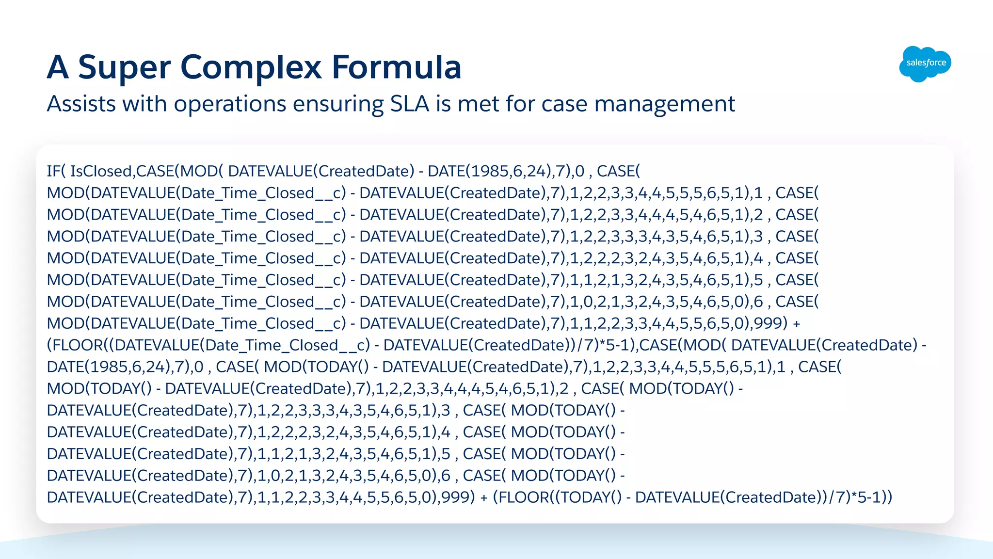 Admin Best Practices: Building Useful Formulas