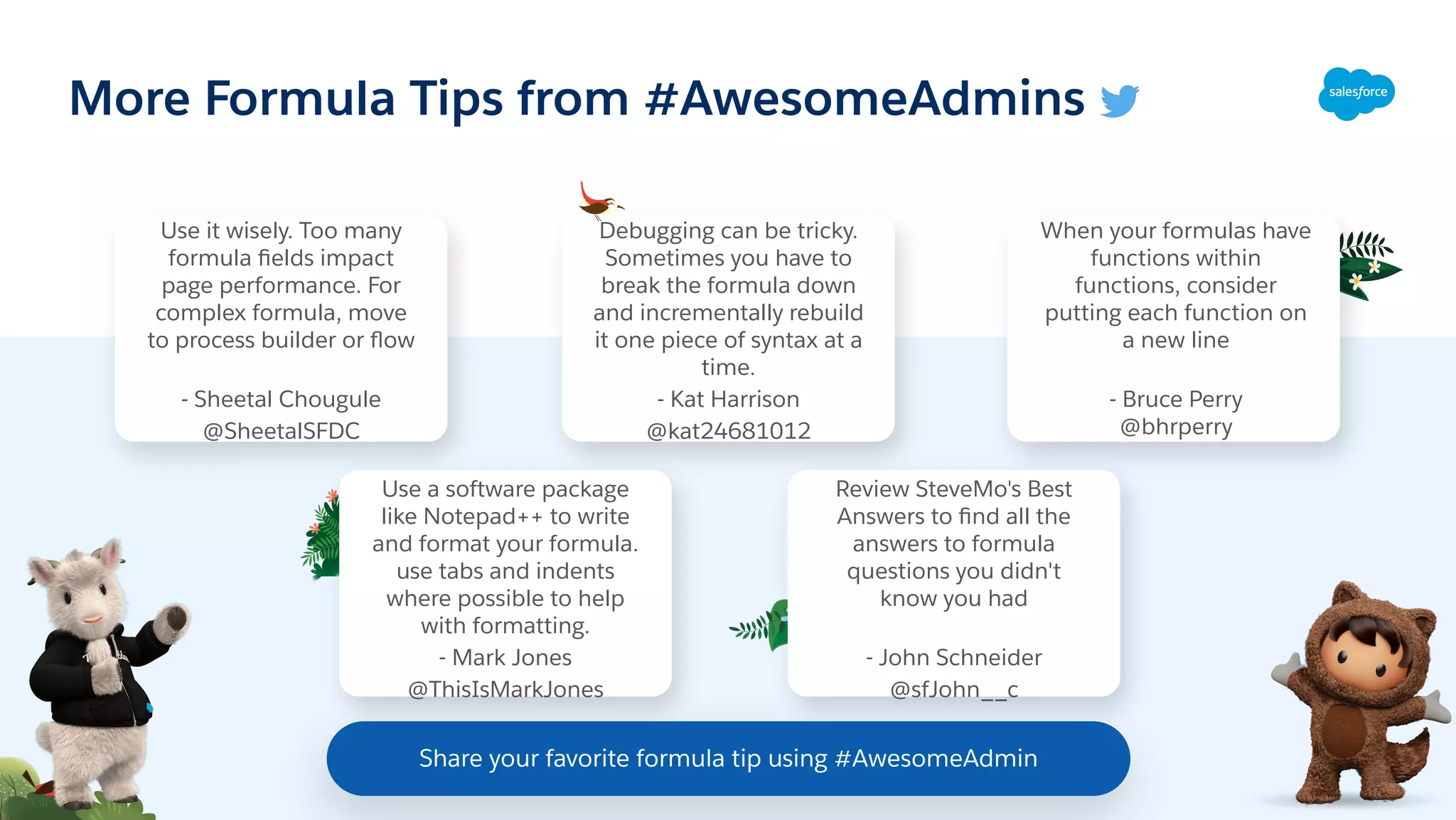 Admin Best Practices: Building Useful Formulas