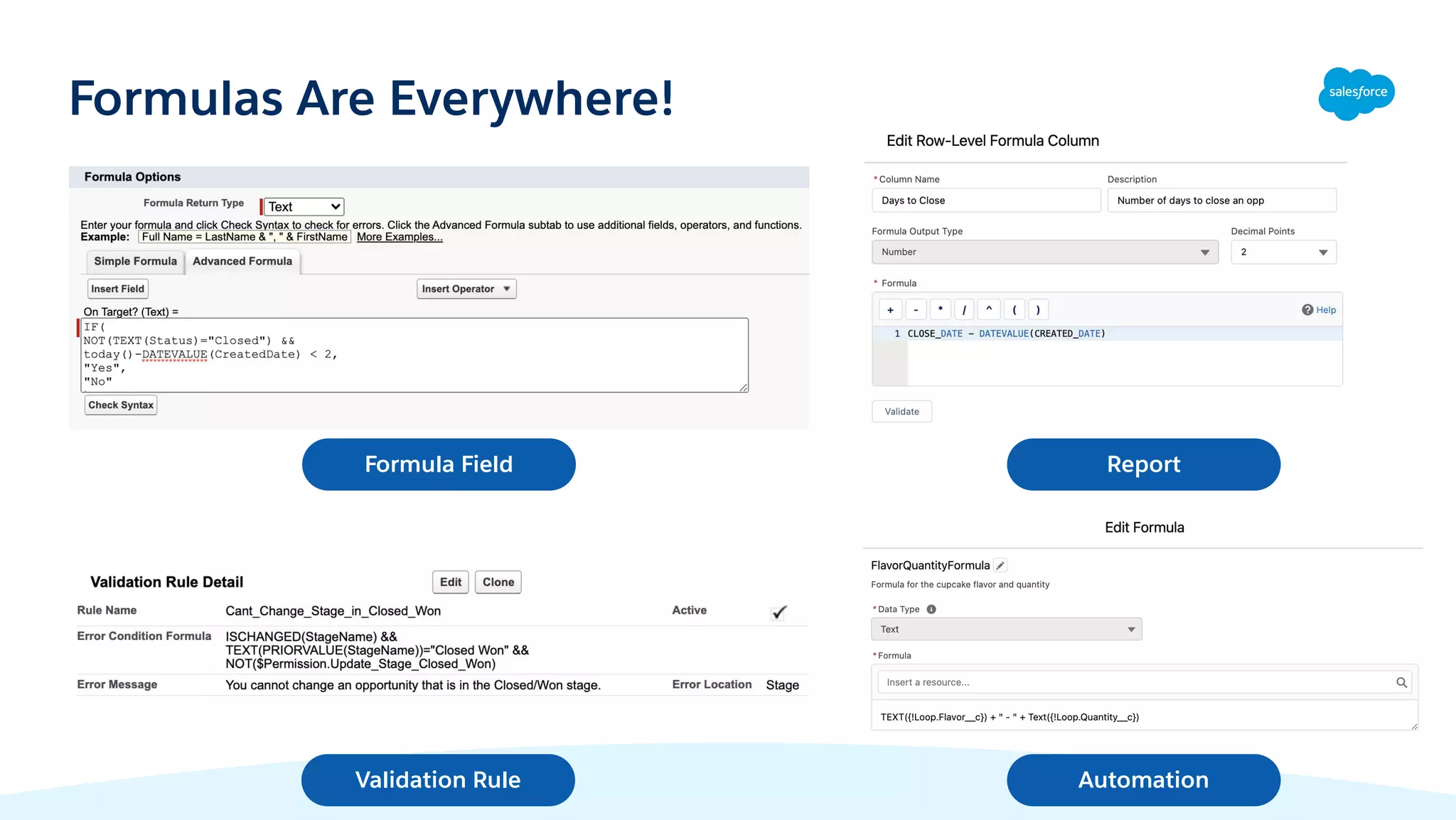 Admin Best Practices: Building Useful Formulas