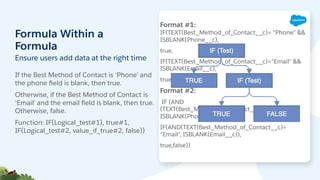 Admin Best Practices: Building Useful Formulas