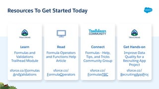 Admin Best Practices: Building Useful Formulas