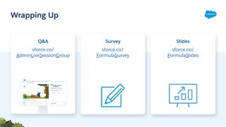 Admin Best Practices: Building Useful Formulas