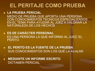 EL PERITO EN EL FUERO LABORALPARTICIPAN PERITOS MÉDICOS PARA EVALUAR:ENFERMEDAD PROFESIONALACCIDENTES DE TRABAJOINVALIDEZINCAPACIDAD Y SU GRADO.