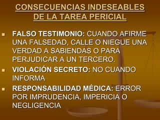 FORMAS DE PRESENTACIONA) ORAL.B) ESCRITO.EL PRIMERO SE REALIZA ANTE UNA AUDIENCIA.EL SEGUNDO ES EL MAS COMUN.COMPRENDE LA DESCRIPCION DE LOS HECHOS EXAMINADOS, RELACION DETALLADA DE RESULTADOS, CONCLUSIONES, LUGAR Y FECHA DEL PERITAJE.