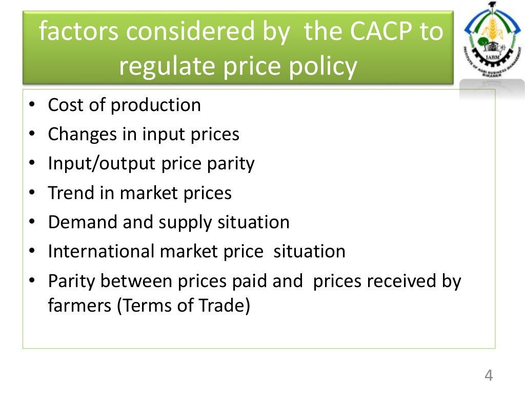 Administered price policy