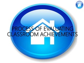 PROCESS OF EVALUATING
CLASSROOM ACHIEVEMENTS
 