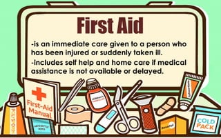 Administering First Aid treatment to avoid incidents | PPTX