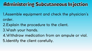 Subcutaneous Injection Patient Brochure.pdf Administering Intradermal Injection, Subcutaneous Injection, and ...