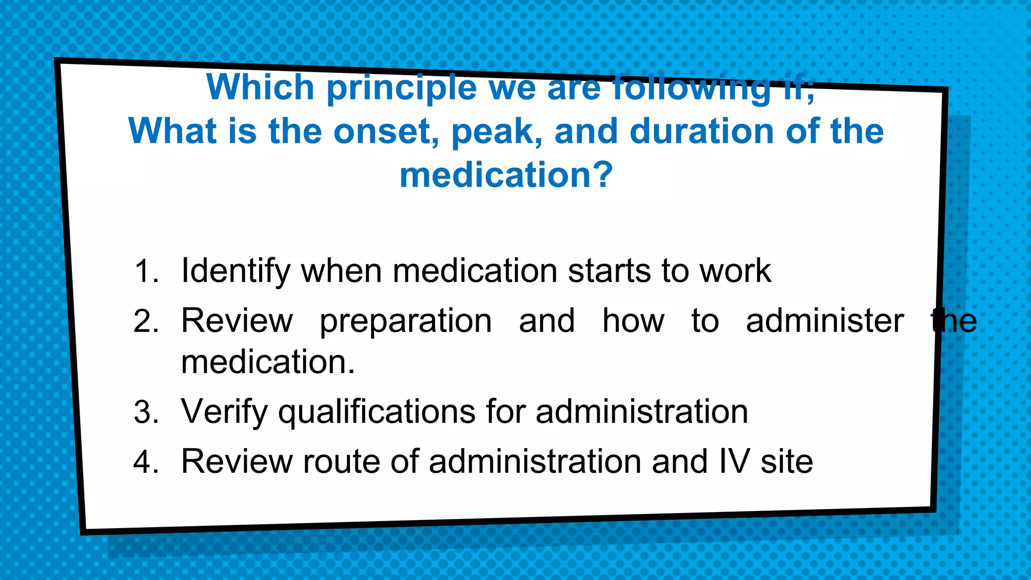 Administering medications by intravenous bolus or push | PPTX