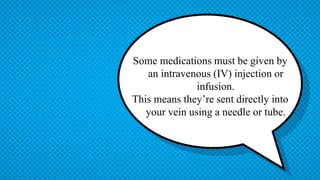 Administering medications by intravenous bolus or push | PPTX