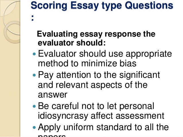 type of essays writing questions and answers