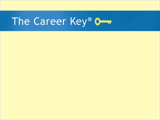 Administering the Career Key test to Groups