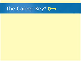 Administering the Career Key test to Groups