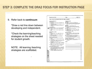 Administering the DRA 2: Diagnostic Reading Assessment | PPTX
