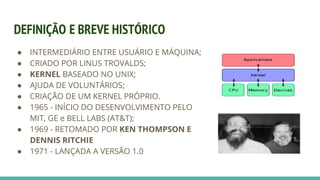 Administração de sistemas operacionais II - introdução ao linux | PDF