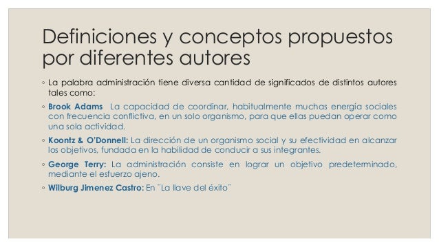 Administración Conceptos básicos