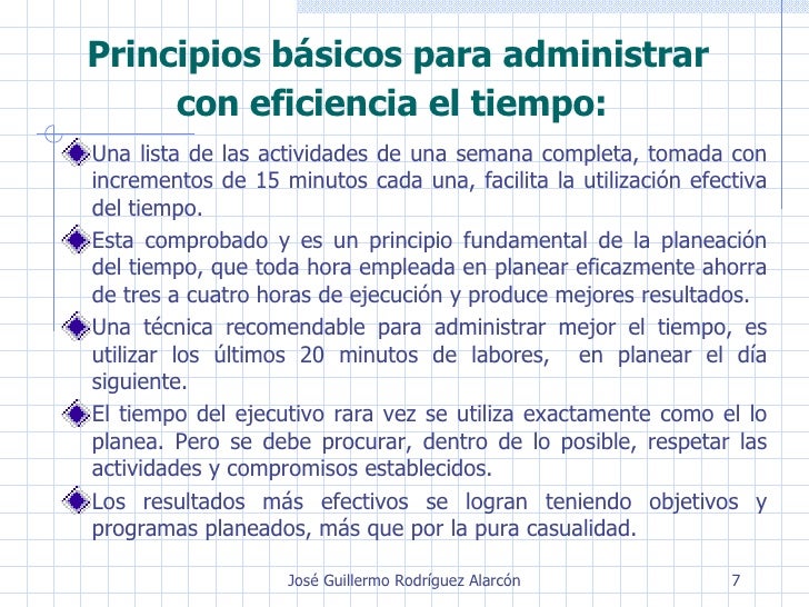 AdministracióN Del Tiempo